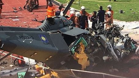 Kecelakaan Dua Helikopter Angkatan Laut Malaysia Tewaskan Seluruh Awak